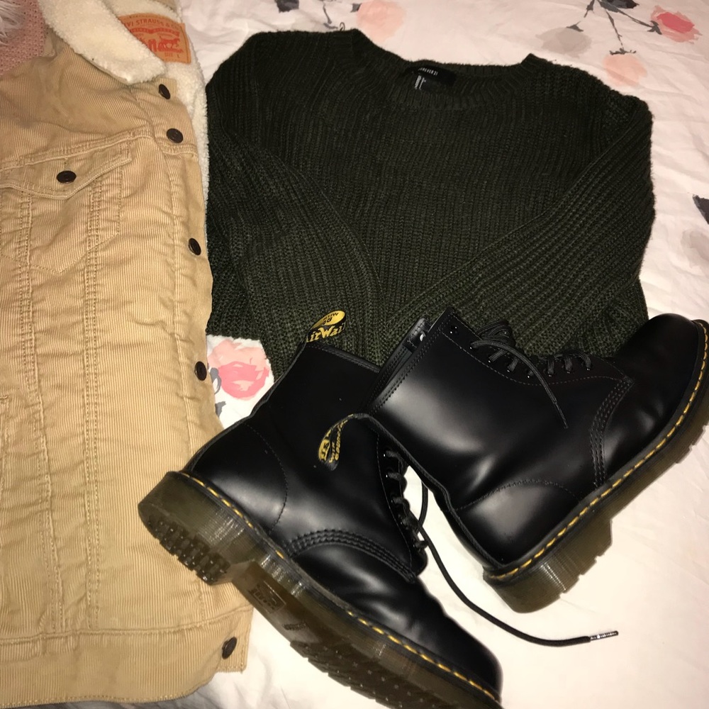 Deep Green Chunky Sweater
